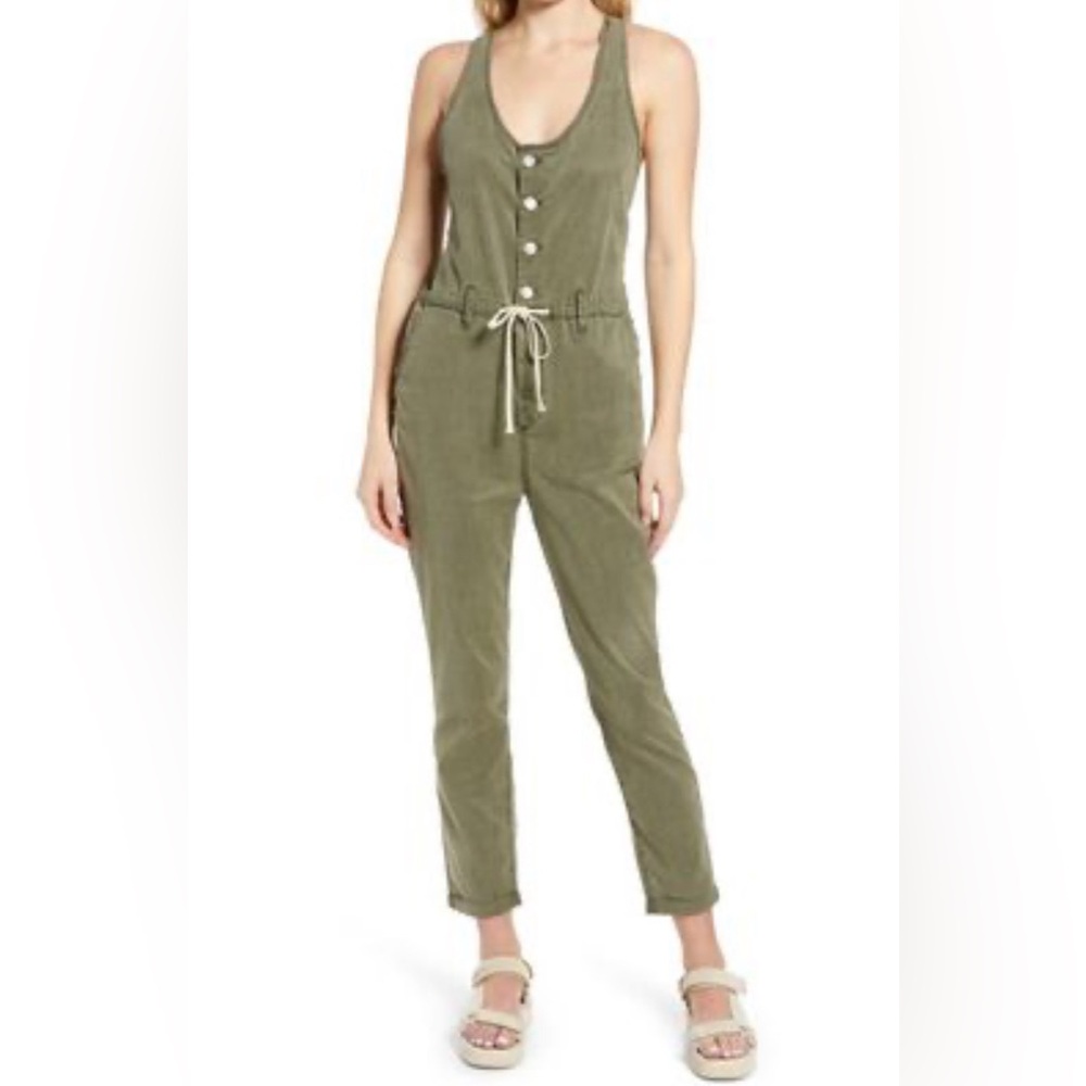 Paige jumpsuit. Razor back, draw string waist. Size 4